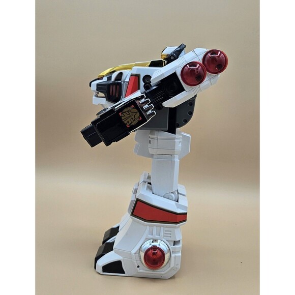 1994 Bandai Mighty Morphin Power Rangers MMPR White TigerZord Sounds Light Works - Picture 3 of 9